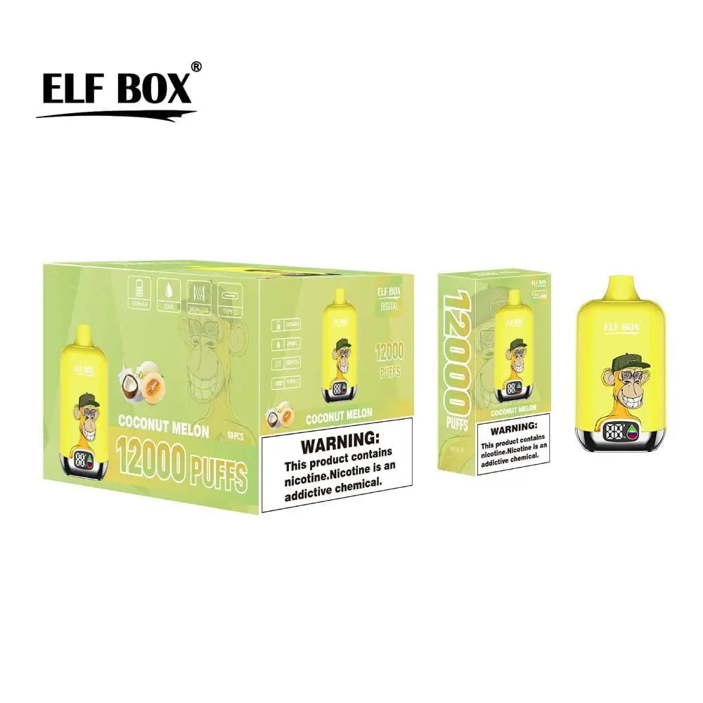 ELF Box Digital 12000 Puffs - Coconut Melon (Box of 10)