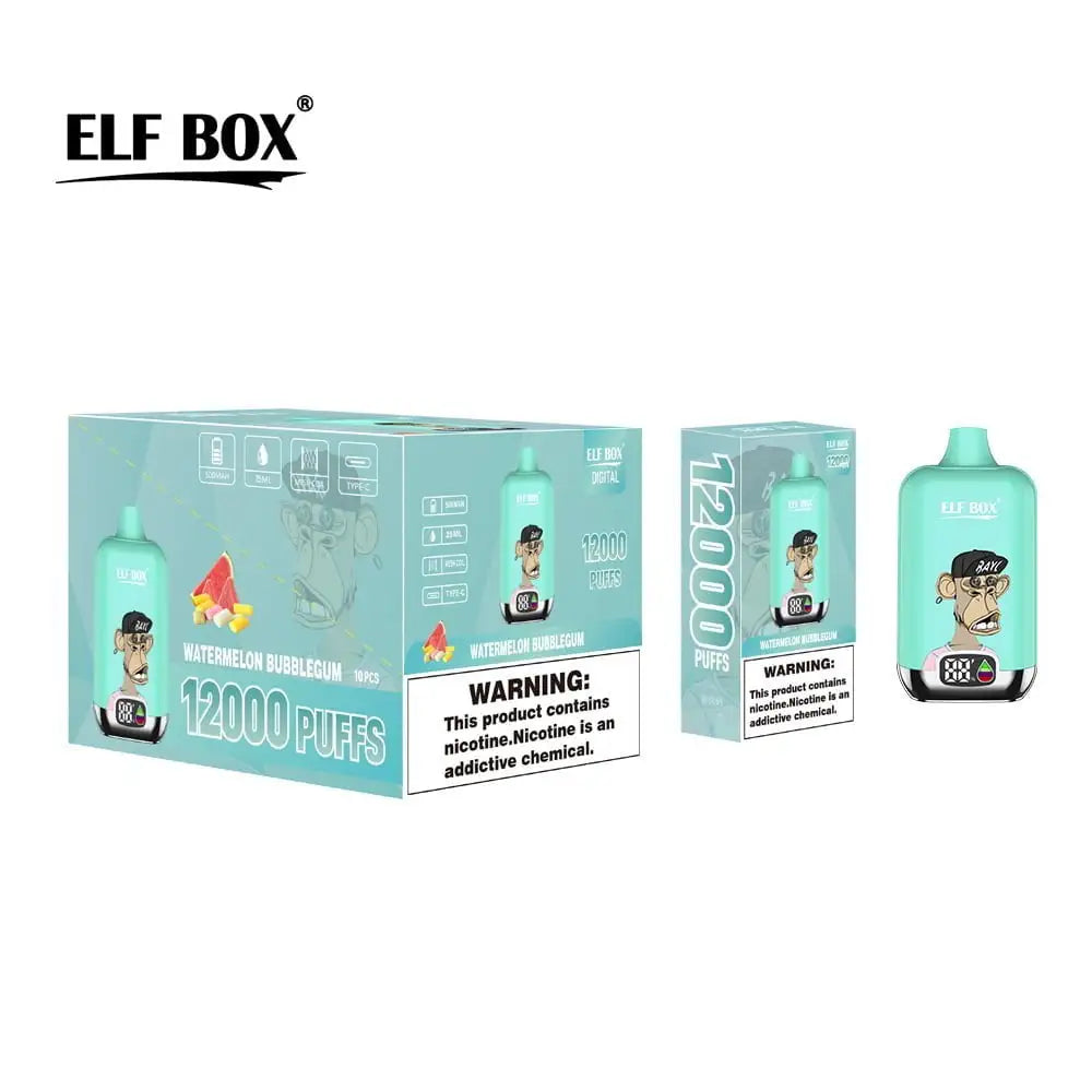 ELF Box Digital 12000 Puffs - Watermelon Bubblegum