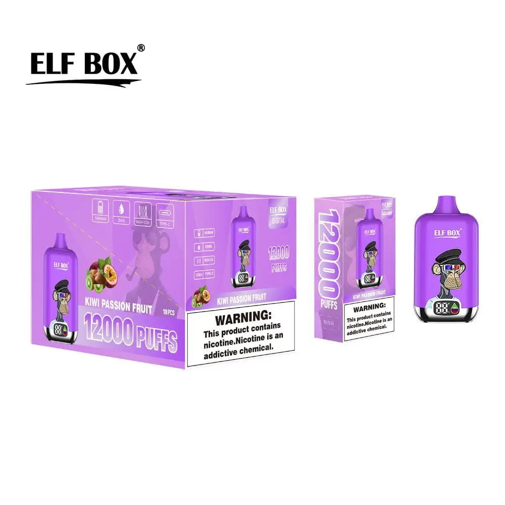 ELF Box Digital 12000 Puffs - Kiwi Passion Fruit (Box of 10)